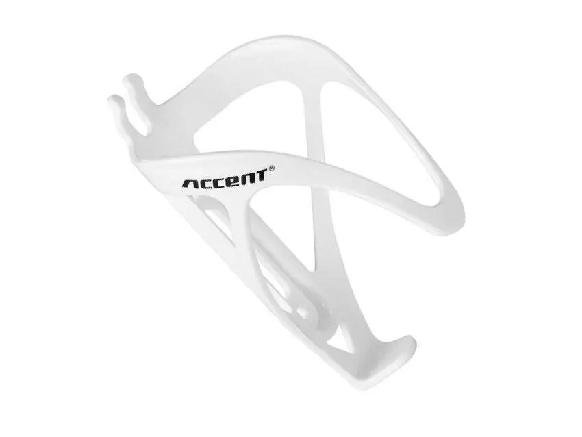 Koszyk na bidon Accent Ram tworzywo biały połysk Wyprzedaż