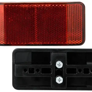 Wyprzedaż Odblask tylny prostokątny na bagażnik czerwony