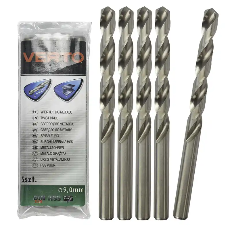Wiertła do metalu HSS 135°, 9.0 mm, 5 sztuk Niska cena