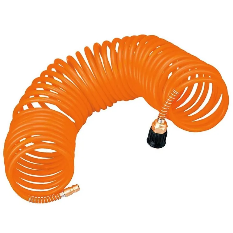 Autentyczny Przewód ciśnieniowy PE spiralny Neo Tools do sprężarki, 16 bar, 10 m, szybkozłączki