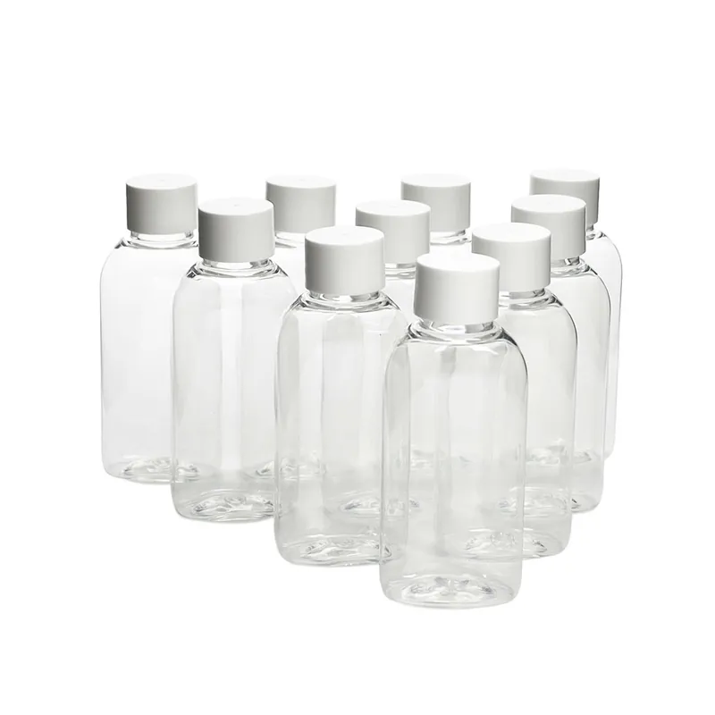 Butelka plastikowa z nakrętką, 50 ml, 10 szt. Zwrot pieniędzy