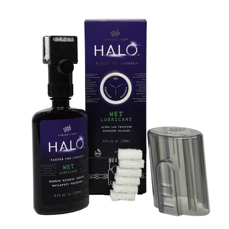 Premium Olej do łańcucha Finish Line Halo Wet 120ml + Smart Luber