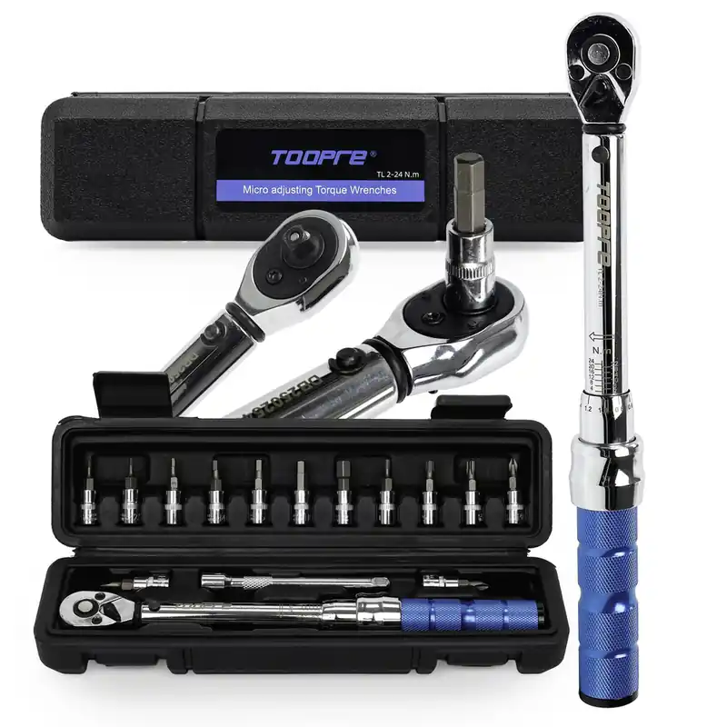 Klucz dynamomentryczny Toopre TL 2-24 Nm z zestawem nasadek Rabat