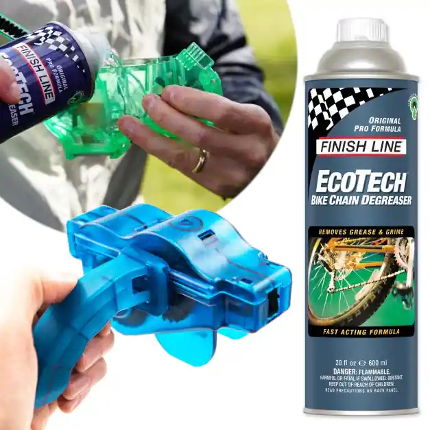 Odtłuszczacz Finish Line Ecotech 600 ml + Przyrząd do czyszczenia łańcucha AG516 Tylko dziś