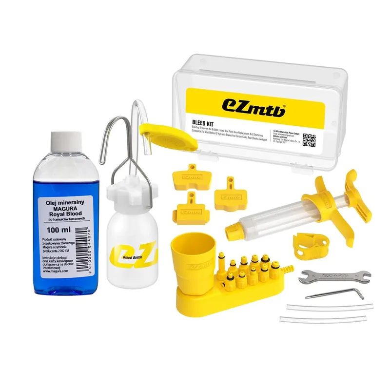 Promocja Zestaw EZMTB 2022 Lite do odpowietrzania hamulców hydraulicznych + olej mineralny Magura 100 ml