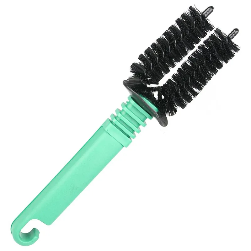 Podwójna szczotka do czyszczenia ramy roweru, twarde włosie Nowość