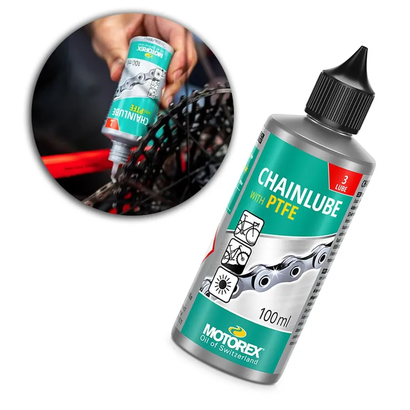 Premium Olej do łańcucha Motorex z teflonem 100 ml, Race - MTB/ROAD