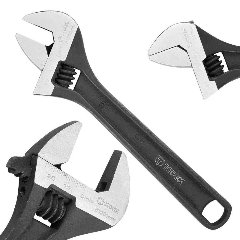 Klucz nastawny Topex 200 mm, zakres 0-31 mm Autentyczny