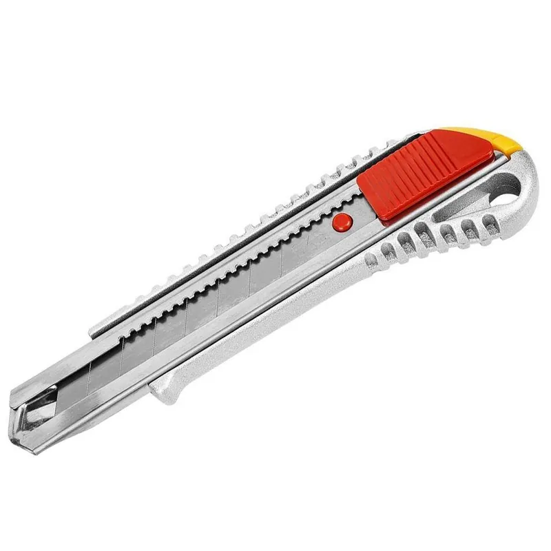 Nóż z ostrzem łamanym Topex 18 mm, aluminiowy korpus Niska cena