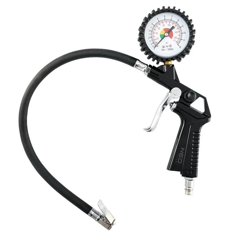 Darmowa dostawa Pistolet Neo Tools do pompowania, z manometrem do 12 bar.