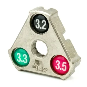 Nowość Klucz do centrowania kół Bike Hand YC-1A trójkątny3,2 / 3,3 / 3,5 mm