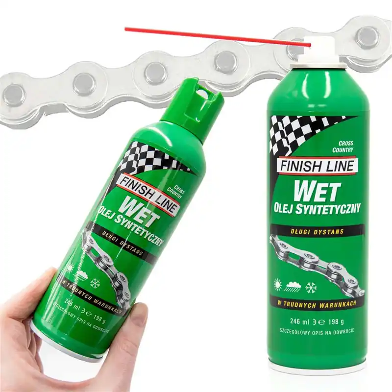 Darmowa dostawa Olej do łańcucha Finish Line Cross Country syntetyczny 246 ml aerozol