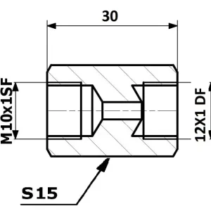 PRZEWODY HAMULCOWE ŁĄCZNIK PRZEWODÓW HAM. WEW. 10X1 SF - WEW. 12X1 DF Oferta limitowana