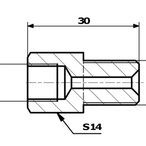 Nowość PRZEWODY HAMULCOWE ŁĄCZNIK PRZEWODÓW HAM. WEW. 10X1 SF - ZEW. 7/16"X24 DF