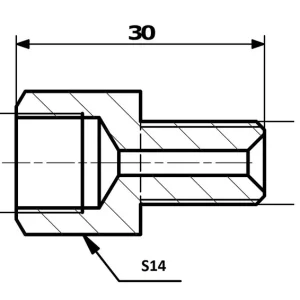 Tylko dziś PRZEWODY HAMULCOWE ŁĄCZNIK PRZEWODÓW HAM. WEW. 10X1,25 SF - ZEW. 7/16"X20 DF
