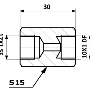 Promocja PRZEWODY HAMULCOWE ŁĄCZNIK PRZEWODÓW HAM. WEW. 12X1 SF - WEW. 10X1 DF