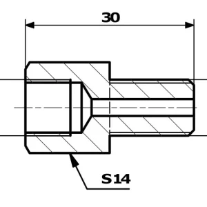 Premium PRZEWODY HAMULCOWE ŁĄCZNIK PRZEWODÓW HAM. WEW. 3/8"X24 SF - ZEW. 7/16"X24 SF