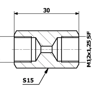 PRZEWODY HAMULCOWE ŁĄCZNIK PRZEWODÓW HAM. WEW. 3/8"X24 SF - WEW. 12X1,25 SF Najlepsza cena