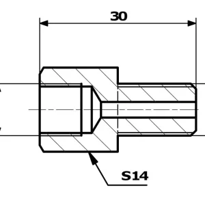 PRZEWODY HAMULCOWE ŁĄCZNIK PRZEWODÓW HAM. WEW. 7/16"X24 SF - ZEW. 3/8"X24 SF Ostatnia szansa
