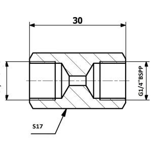 PRZEWODY HAMULCOWE ŁĄCZNIK PRZEWODÓW HAM. WEW. G1/4" BSPP SF - WEW. G1/4" BSPP SF Zamów teraz