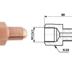 Autentyczny PRZEWODY HAMULCOWE ŁĄCZNIK PRZEWODÓW HAM. WEW. M 12X1 SF + ZEW M 10X1,25 SF