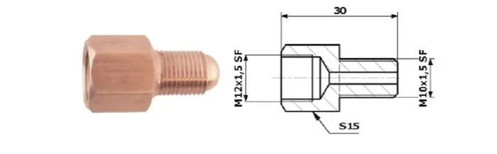 Szybka dostawa PRZEWODY HAMULCOWE ŁĄCZNIK PRZEWODÓW HAM. WEW. M 12X1 SF + ZEW M 12X1,5 SF