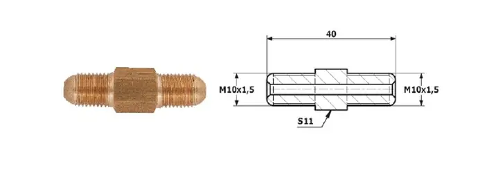 PRZEWODY HAMULCOWE ŁĄCZNIK PRZEWODÓW HAM. ZEW. M 10X1,5 SF ZEW M 10X1,5 SF Oryginalny