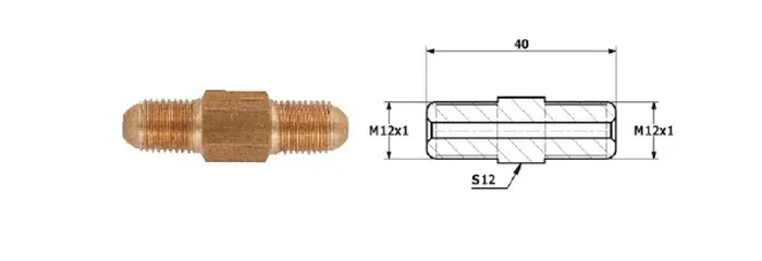 PRZEWODY HAMULCOWE ŁĄCZNIK PRZEWODÓW HAM. ZEW. M 12X1 SF ZEW M 12X1 SF Nowość