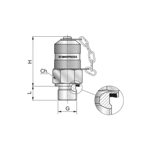 Autentyczny Przyłącze pomiarowe gwintowane 1/4"/M16x2 zat. plast. S10714G00P - Minipress