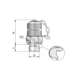 Autentyczny Przyłącze pomiarowe gwintowane M20x1,5/M16x2 zat. metal. S10320X15C - Minipress