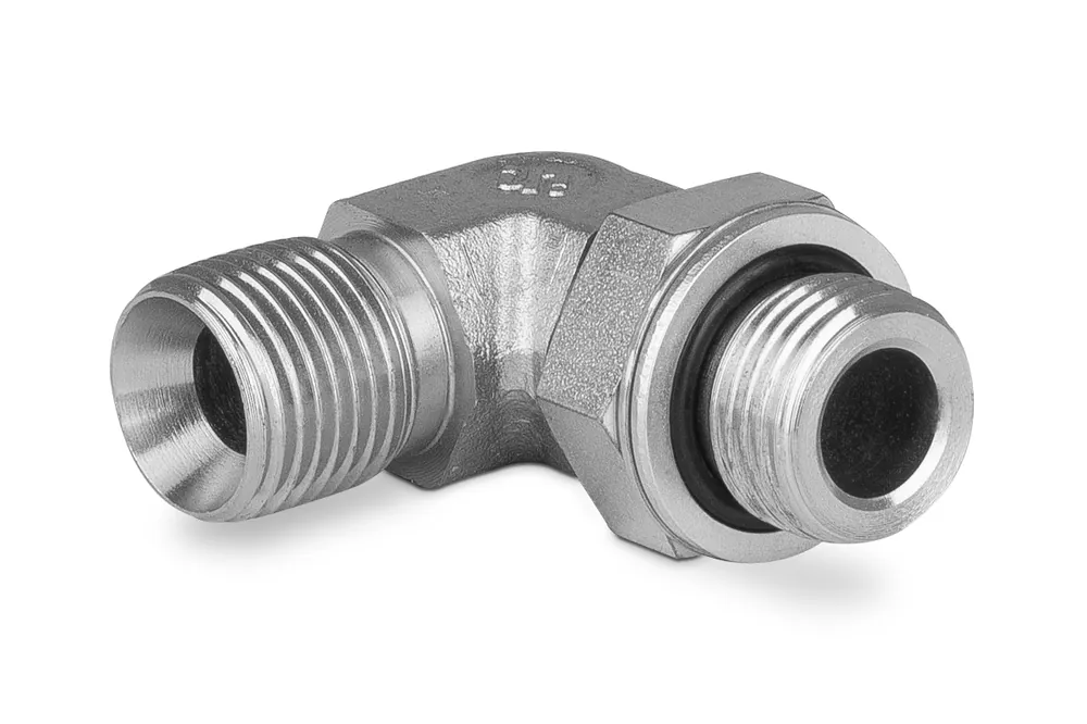 Premium Przyłączka kolankowa z przeciwnakrętką 3/8” BSP-1/2” BSP 3900-06-08 - IMM / Interpump
