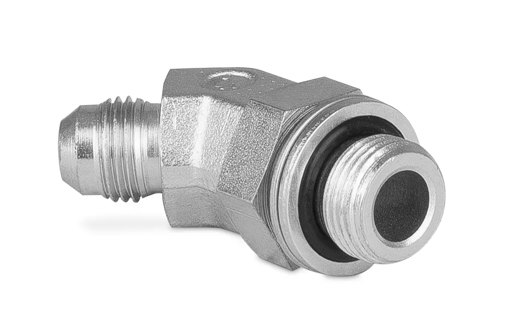 Przyłączka kolankowa z przeciwnakrętką 45° 1/2” BSP-7/8” JIC 5235-08-10 - IMM / Interpump Promocja