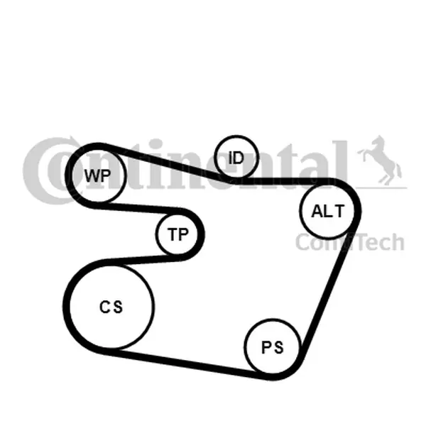 Wysoka jakość CONTITECH Zestaw paska wielorowkowego 6PK1538K1 BMW E46 2.0-3.0