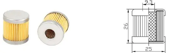 Wyprzedaż CZAJA Filtr Fazy Ciekłej LPG/CNG CZAFCOMB01 OMB z Siatką Wzmacniającą