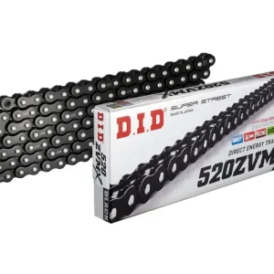 D.I.D ŁAŃCUCH NAPĘDOWY MOTO DID 520 ZVMX X-RING Czarny 114 ogniw Otwarty + Ogniwo DID520ZVMXBK&BK-114 Oryginalny