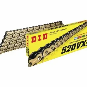 D.I.D Łańcuch Napędowy MOTO DID 520VX3G&B X-Ring (4439AN) 112ZB Rozkuty+Ogniwo DID520VX3G&B-112ZB Szybka dostawa