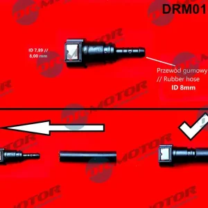 DR. MOTOR Szybkozłączka prosta na kominek 7.89/8 mm DRM0168Q Kup teraz