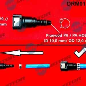 Ekspresowa dostawa DR. MOTOR Szybkozłączka z Oringiem Prosta DRM0162Q na Kominek 9,89/10mm
