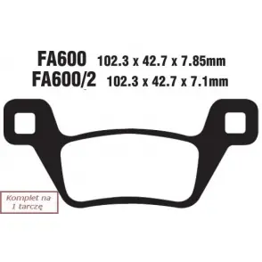 Niska cena EBC KLOCKI HAM. MOTO.