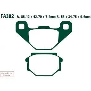 EBC KLOCKI HAM. MOTO.APRILIA PEGASO 125 KAT (94-95) GILERA EAGLET 50 (96) Nowość