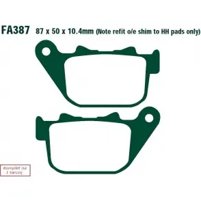 Nowość EBC KLOCKI HAM. MOTO.HARLEY DAVIDSON® XL 883 R SPORTSTER R (05-13)DAVIDSON® XL 1200 L SPORTSTER LOW (07-11)