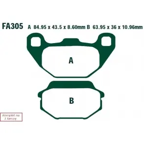 Ekspresowa dostawa EBC KLOCKI HAM. MOTO.KYMCO SUPER 8 (50CC) 2T (07-14)/DJ 125 S (12-13)/AGILITY 125 (08-14)