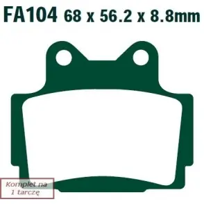 Promocja EBC KLOCKI HAM. MOTO.YAMAHA XJ 600 S DIVERSION (92-03)/TZR 125 (90-92)/FZR 400 GENESIS (86)