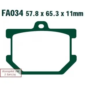 Popularny EBC KLOCKI HAM. MOTO.YAMAHA XS 650 (77-81)/XS 1100 S (81)/XJ 650 (80-84)