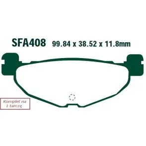 EBC KLOCKI HAM. MOTO.YAMAHA YP 400 MAJESTY (BEZ ABS) (04)/XP 500 T-MAX (BEZ ABS) (08-11) Szybka dostawa