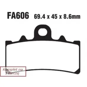 Premium EBC KLOCKI HAM. MOTO. KTM DUKE 125