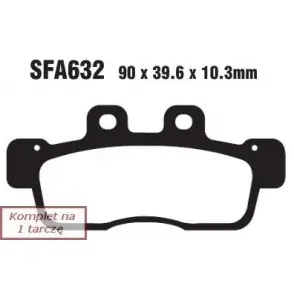 EBC KLOCKI HAM. MOTO. YAMAHA NCX K/L CYGNUS X (07-10)/ YW 125 X(10-13) Tani