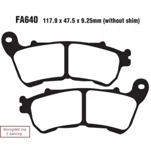 Wysoka jakość EBC KLOCKI HAMULCOWE MOTO