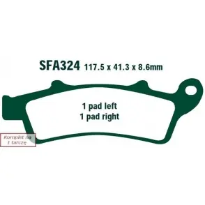 Bezpieczna płatność EBC KLOCKI HAMULCOWE MOTO