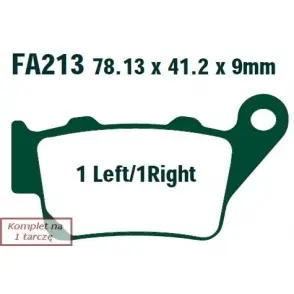 Zwrot pieniędzy EBC KLOCKI HAMULCOWE MOTO BMW C1 125 (99-03)